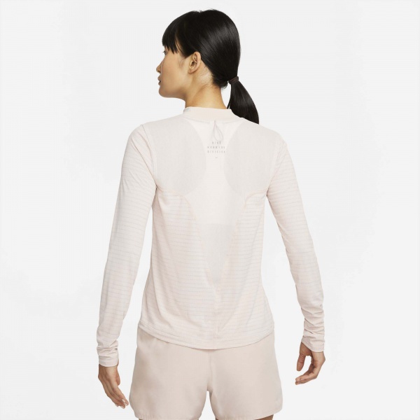 Футболка Nike W NK DF RUN DVN LS TOP DD6821-601 р.M розовый