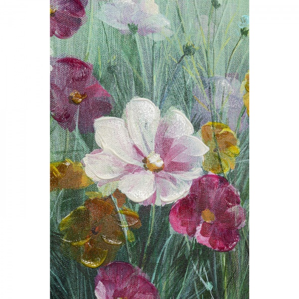 Картина на холсте Пастельные цветы 120x120 см KARE Design 53836 