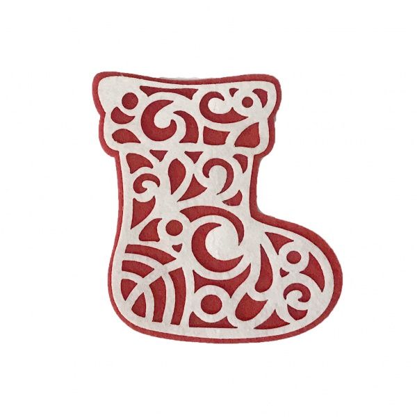 Декор подвес из фетра валенок