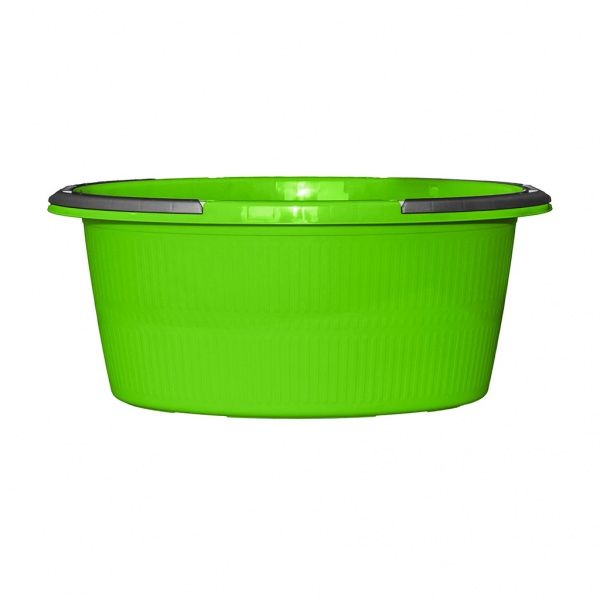 Таз пластиковий Sanja IPPI 60х40х25 см зелений з ручками 30 л