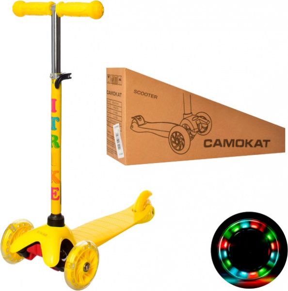 Самокат iTrike Mini BB 3-013-4-Y (BB 3-013-4) желтый 