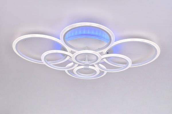 Люстра светодиодная Hopfen Aquila WH-RGB с пультом ДУ 150 Вт белый 