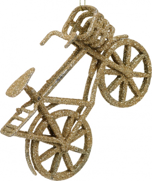 Декоративна підвіска Велосипед 12 см HFF240G золотий