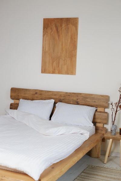 Комплект постільної білизни евро білий преміум Ideal 