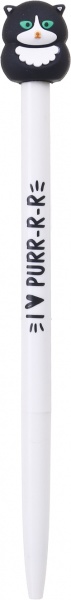 Ручка кулькова YES Purrr Cat автоматична 0,7 мм синя 