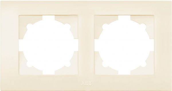 Рамка двухместная ABB Cosmo универсальная кремовый 612-010300-226