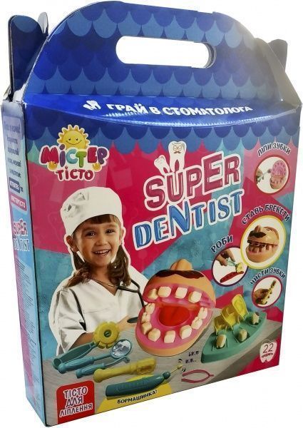 Набор для лепки Strateg Мистер тесто - super dentist