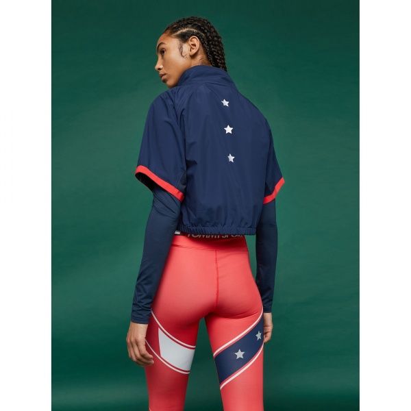 Куртка Tommy Hilfiger BLOCKED STARS 1/2 ZIP SHELL S10S100267401 S темно-синий