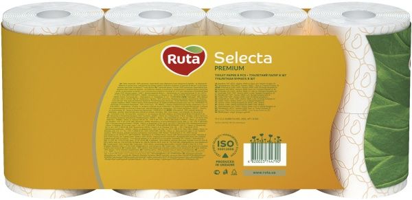 Туалетная бумага Ruta ромашка трехслойная 8 шт.