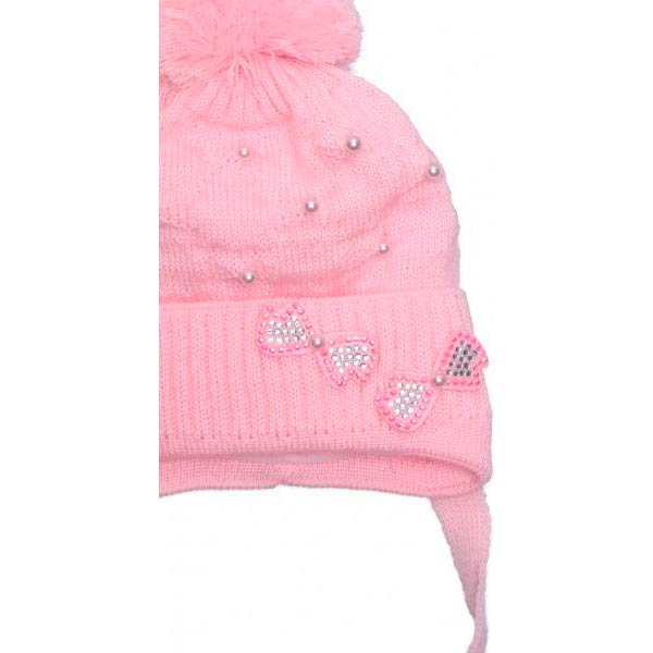 Шапочка детская для девочки Luna Kids р.40-42 светло-розовый 1826