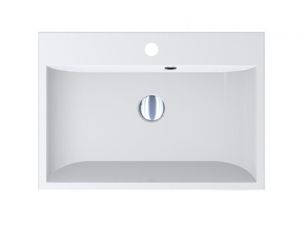 Умывальник мебельный Miraggio Varna 600 из искусственного мрамора 60x42 см 0000254