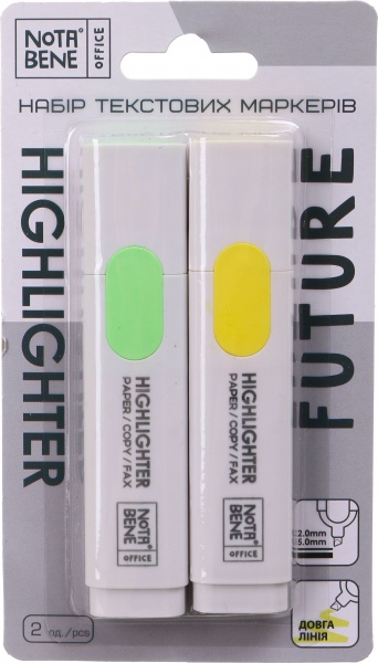 Набір маркерів текстових Nota Bene Future 2 шт. 