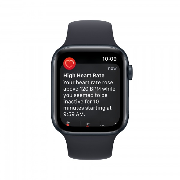 Смарт-годинник Apple Watch SE GPS (2 gen) 44mm Midnight Aluminium Case with Midnight Sport Band