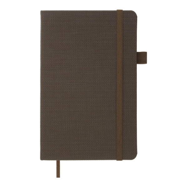Книга для записей Tweed 125x195 мм 96 лист. клетка серый Buromax