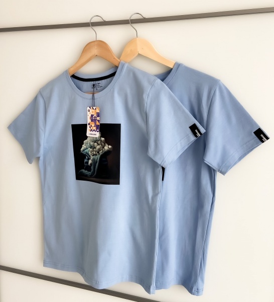 Футболка 000162 р.XXL блакитний