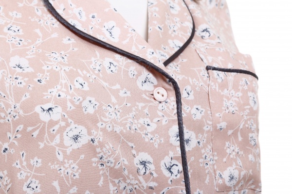 Жакет Deco женский BIZE принт цветы р. S персиковый