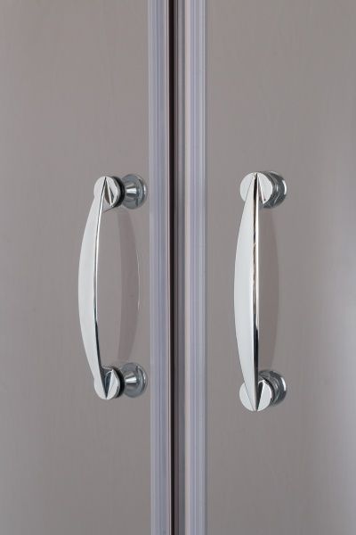 Душевая кабина Korra К-225 100x100 профиль хром, стекло графит