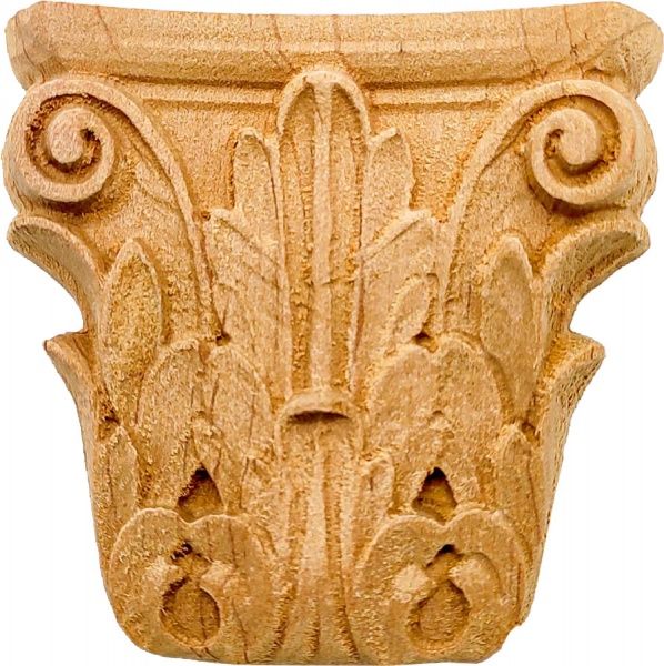 Декоративная панель деревянная капитель 1 шт., CB.12.60 58х59x12 мм 