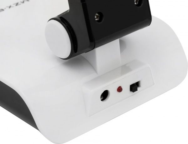 Настольная лампа офисная Oasis аккумуляторная 3.3 Вт черно-белый MZX-681 white black 