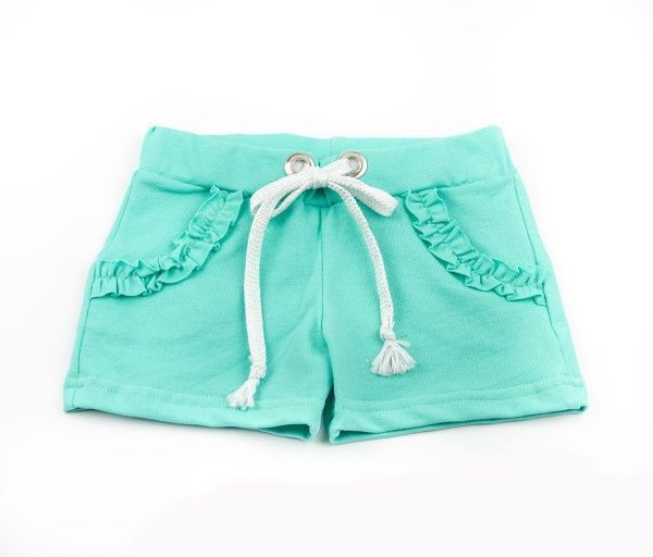 Шорты для девочек Luna Kids р.110 бирюзовый 