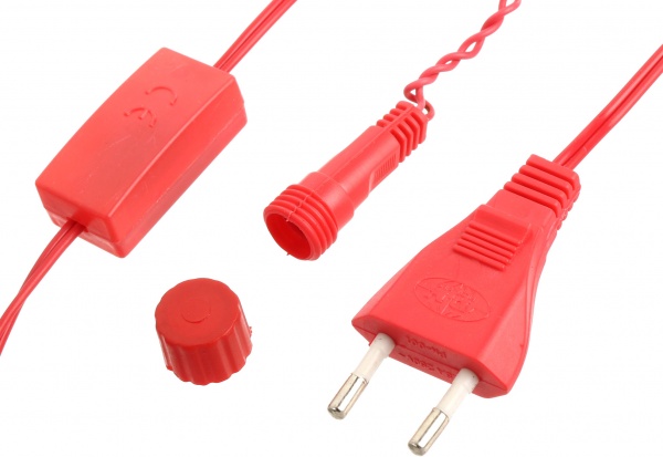 Электрогирлянда линейная Фейерверк красный LDFC200-R-E встроенный светодиод (LED) 200 ламп 2 м 