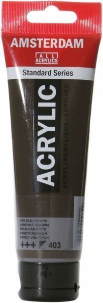 Краска акриловая № 403 Ван Дик коричневый 120 мл Amsterdam Standart Royal Talens