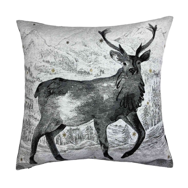 Подушка декоративная Black Night Олень 45x45 см Прованс 