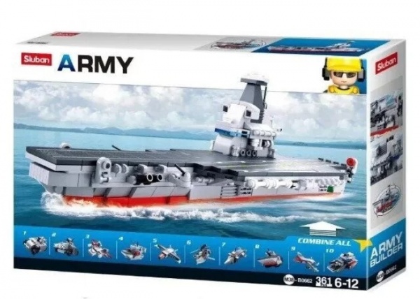 Конструктор Sluban Армія 10 в 1 (корабель, транспорт) M38-B0662