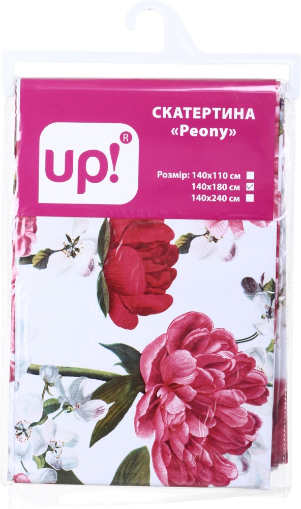 Скатерть Peony 140x180 см разноцветный UP! (Underprice)