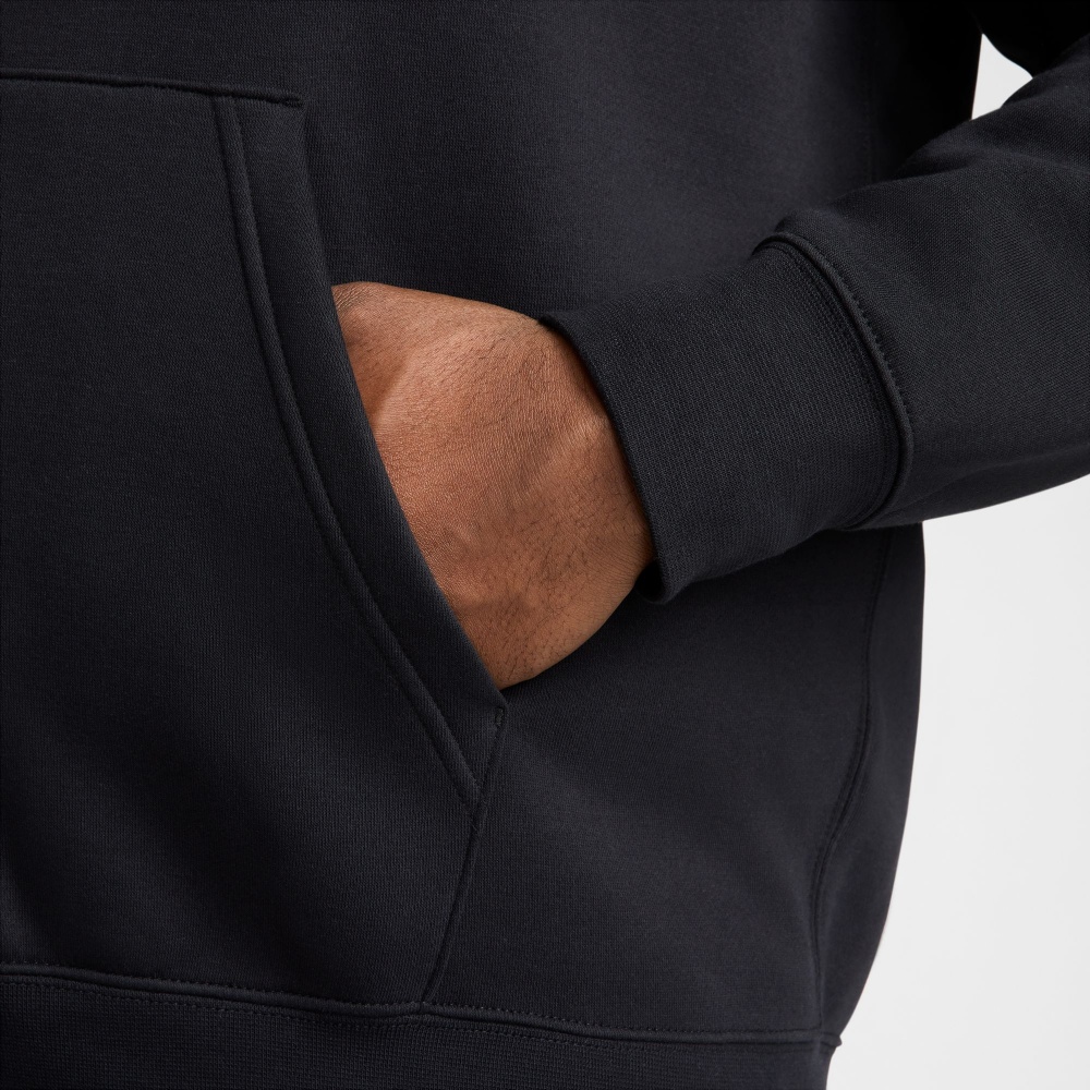 Джемпер Nike M NK CLUB BB FZ HOODIE FN3861-010 р.S черный