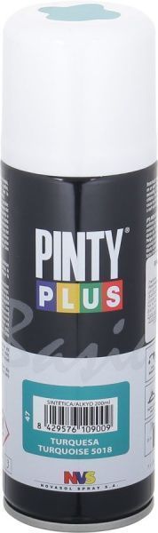 Краска аэрозольная на алкидной основе (Ral 5018) 200 мл Basic PINTYPLUS