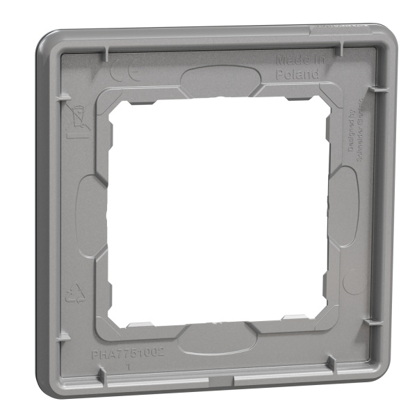 Рамка одноместная Schneider Electric Sedna Elements универсальная черное стекло SDD362801