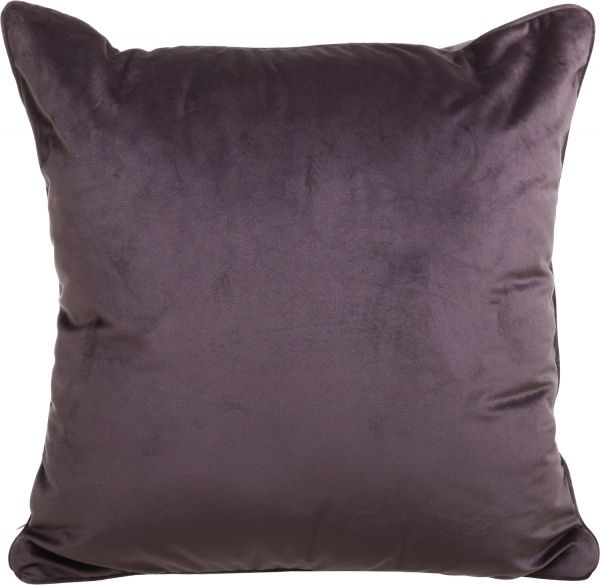 Подушка декоративна Велюр з кантом 45x45 см темно-сірий La Nuit 
