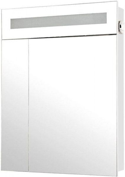 Зеркальный шкаф Aqua Rodos Ника 60 белый с подсветкой АР000001133