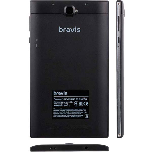 Планшет Bravis NB76 3G black