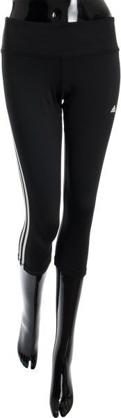 Лосины Adidas black 3 Stripe 3/4 Legging AJ9370 XS черный