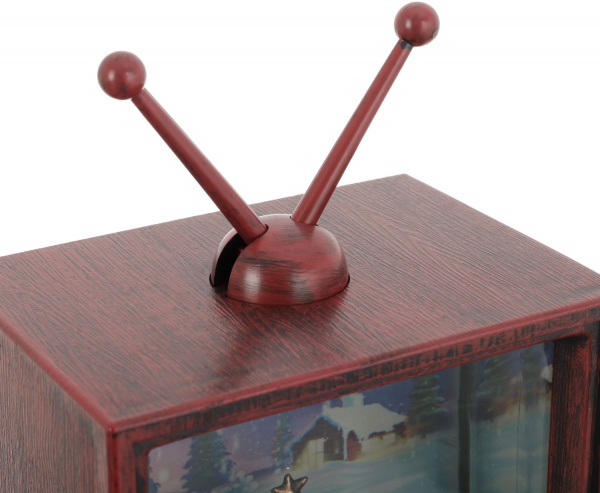 Ліхтар декоративний Телевізор Санти ялинка 12,3x8,7x22,5 см