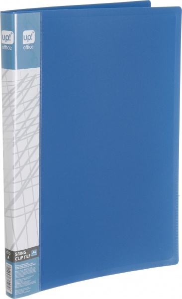 Скоросшиватель A4 с пружинным механизмом Clip A синий UP! (Underprice)