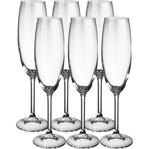 Набор бокалов для шампанского Wine Time 230 мл 6 шт. Bohemia