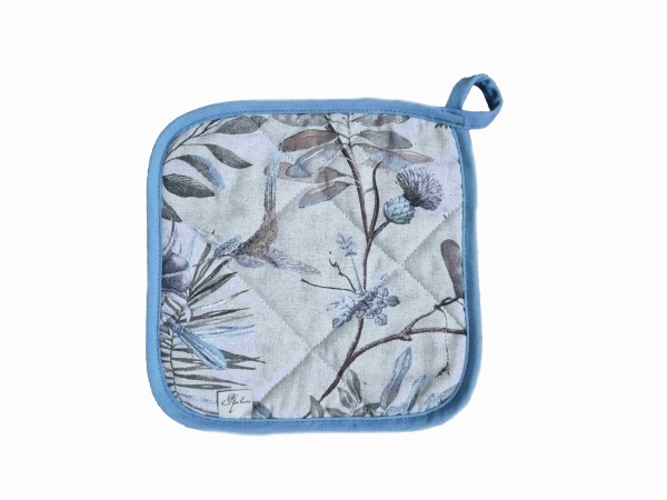 Прихватка Міра 20x20 см сірий із малюнком Прованс 