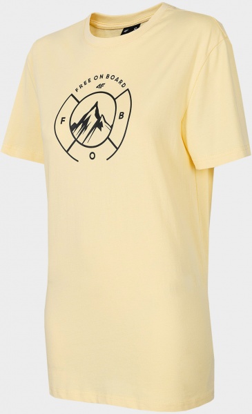 Футболка 4F WOT-SHIRT TSD011 H4Z22-TSD011-73S р.XL желтый