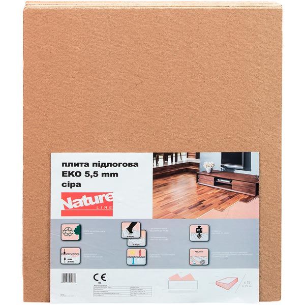 Плита напольная подкладочная Steico ЕКО Nature Line 5,5x790x590 мм 