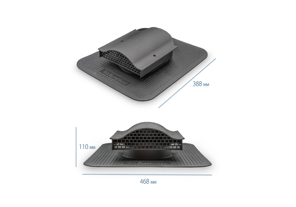 Аератор точковий EliteVent графітовий для бітумної черепиці