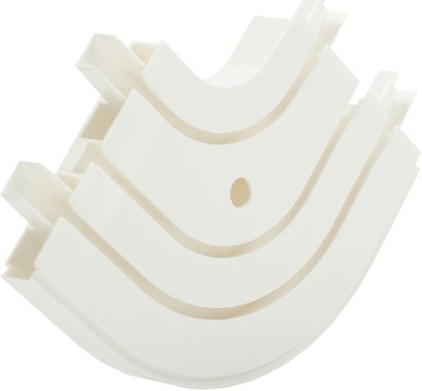 Поворот зовнійній Gardinia потрійний набірний білий 