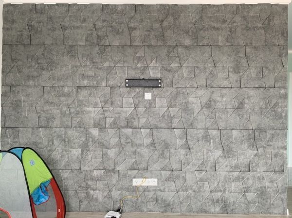 Плитка гипсовая 3D-панель Gipster Rock Мрамор темный 0,25 кв.м 