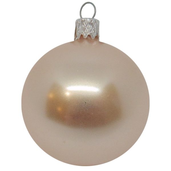 Шар новогодний d100 ванильный жемчуг 