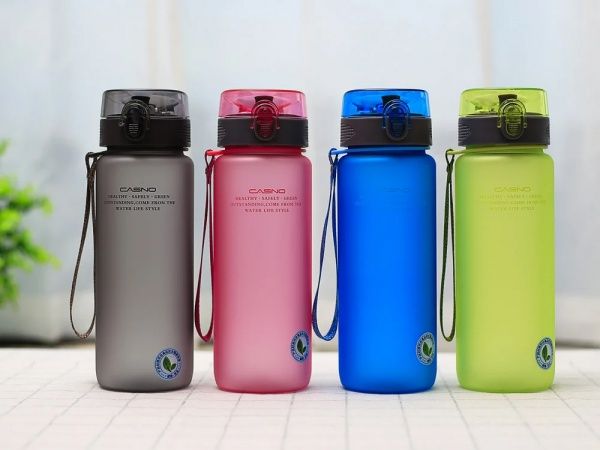 Пляшка для води 850 мл Casno блакитний KXN-1183_Blue
