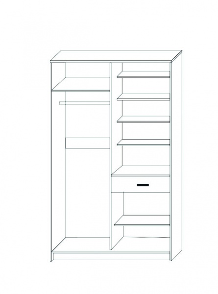 Передпокій SOKME Лола венге темний/венге світлий 