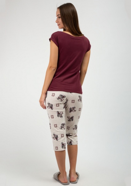 Пижама женская Roksana 1035/16049 р. 3XL баклажановый 