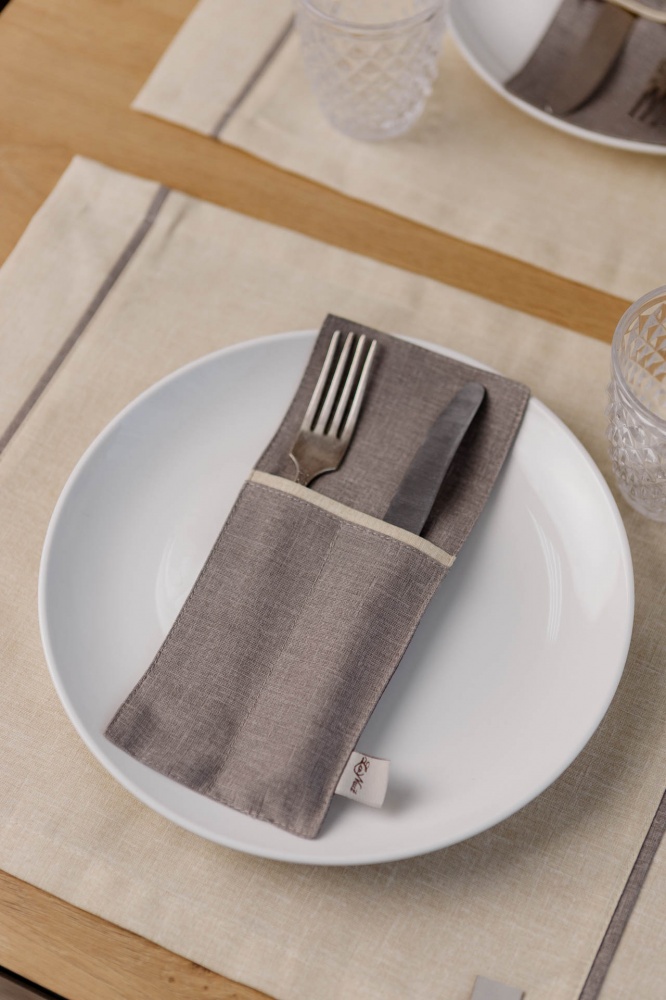 Чохол для приборів Магнолія тауп 10x24 см тауп